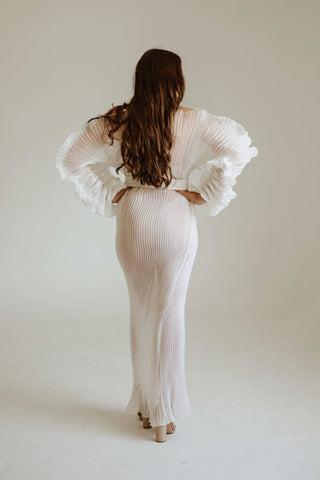 See-through glam dress for photoshoots