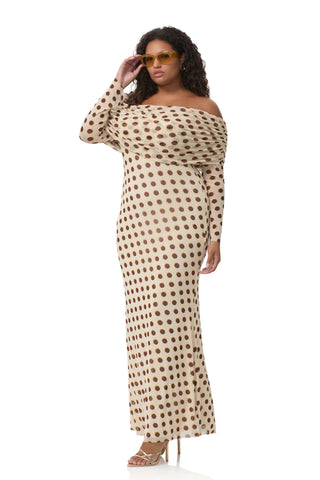 AFRM Thelma Off Shoulder Mesh Maxi Dress - Gold | Mama Rentals AFRM Thelma Off Shoulder Mesh Maxi Dress - Gold | Mama Rentals