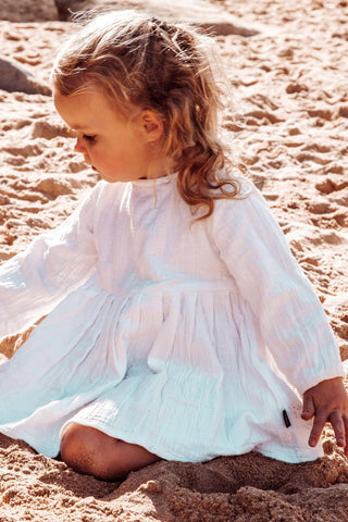Annabelle White Cotton Dress - Girl Dresses For Hire Australia - Photoshoot Girl Dresses For Hire Australia