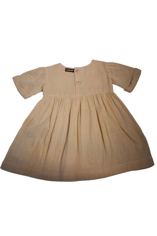 Bonjour Vintage Dress - Apricot - Girl Dresses For Hire Designed by Anne Millet - Handmade Embroidery Girl Dresses Australia - Petit Chambre Noire Range Girl Dresses