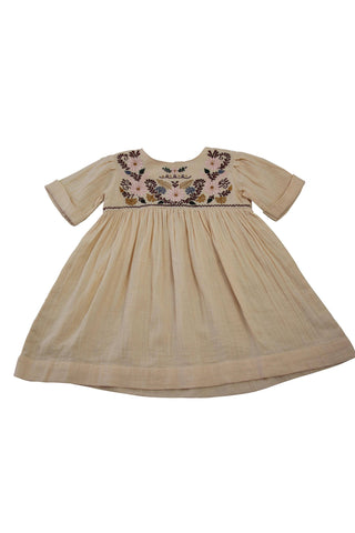 Bonjour Vintage Dress - Apricot - Girl Dresses For Hire - Soft Flowy Girl Dresses for Special Occasions Australia