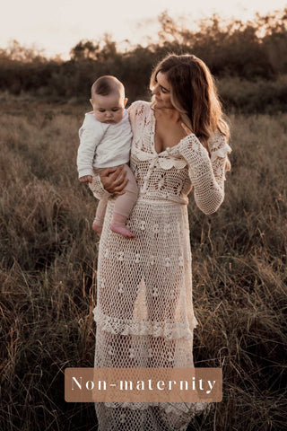 Boho Motherhood Photoshoot Dress Hire