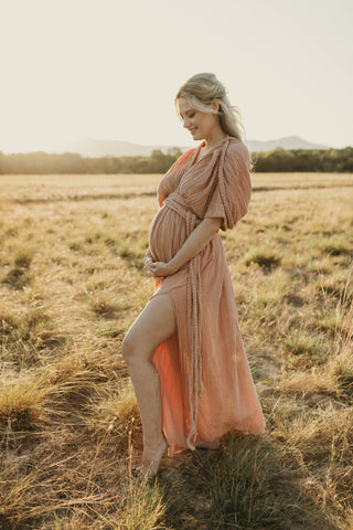 Pink Maternity Photoshoot Dress Hire