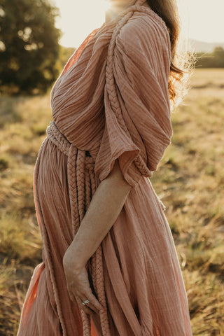 Grecian Goddess Vibe Maternity Dress Hire