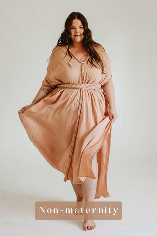 Pink Plus size wedding guest dress hire