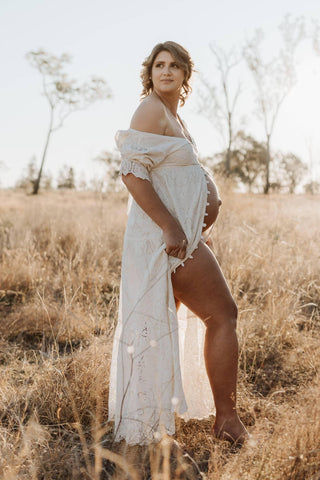 Co and Ry Dawn Dress - Maternity Dress Hire, Versatile and Flattering, Size M/L (Aus 12-14)