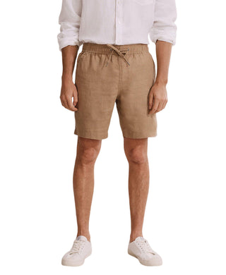 Men's Outfit Hire for Photoshoots: Country Road Organic Linen Drawcord Shorts