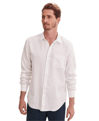 Timeless Appeal: Men's Outfit Hire for Photoshoots: Country Road White Organic Linen Shirt