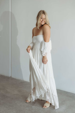 Dreamy boho wedding dress hire