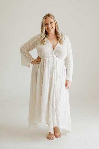 Plus size boho wedding dress hire