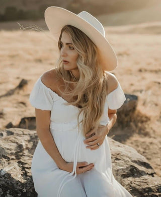 Maternity Dress Hire Australia - Coven & Co True Romance Gown - White Tassels