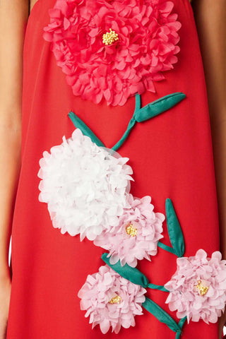 The Elliatt Buttercup Embroidered Maxi Dress flower details