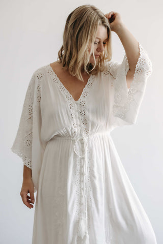 Fillyboo Cleo Embroidered Maxi Dress