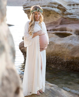 Fillyboo I Believe In Unicorns Maternity Maxi Dress - Hand-Embroidered Elegance Maternity Dress Hire