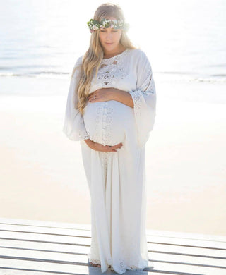 Maternity Dress Hire - Comfortable and Sheer-Free Maxi Dress - Fillyboo I Believe In Unicorns Maternity Maxi Dress