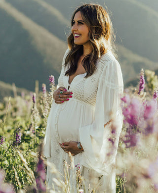 Rent Fillyboo Strawberry Fields Embroidered Maternity Maxi Dress - Bump Friendly and Versatile Maternity Dress Hire