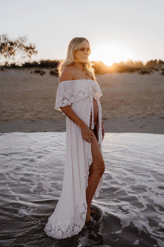 Fillyboo Wonder Years Maternity Maxi Dress - Classic Boho Beauty - Maternity Dress Hire