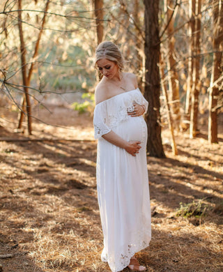 Capture stunning photos with this romantic maternity dress hire - Fillyboo Wonder Years Maternity Maxi Dress                                                                                                                                                                                       