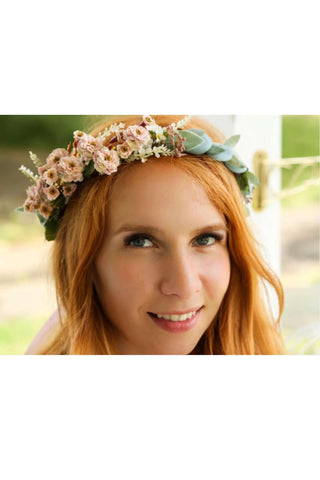 Pink Flower Crown For Hire