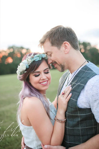 White Flower Crown for Weddings