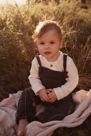 Graphite-Coloured Boy Outfit for Photoshoots: Jamie Kay River Onepiece rental - Boy Outfits For Hire