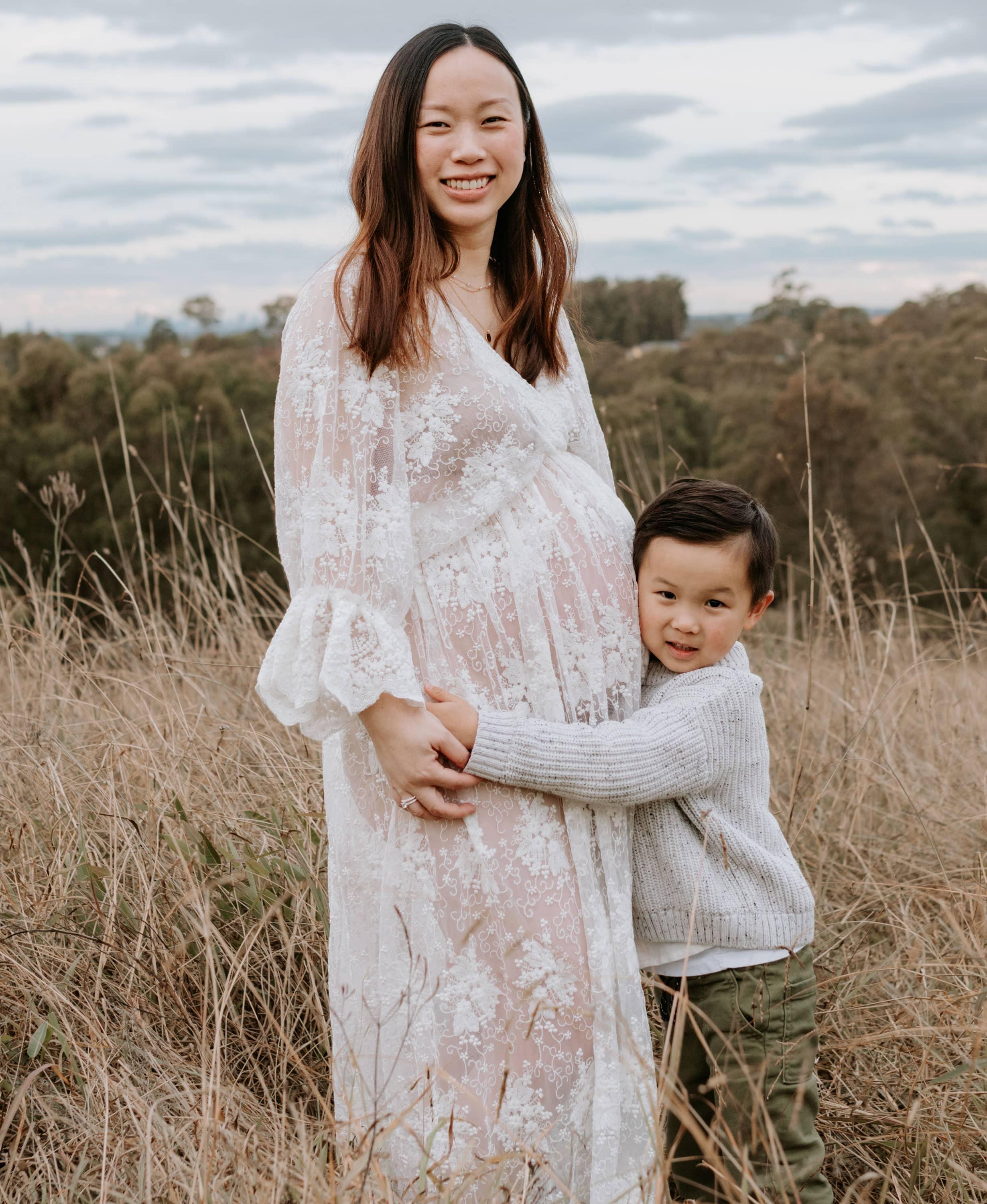 white lace maternity dress australia White Lace Maternity Dress