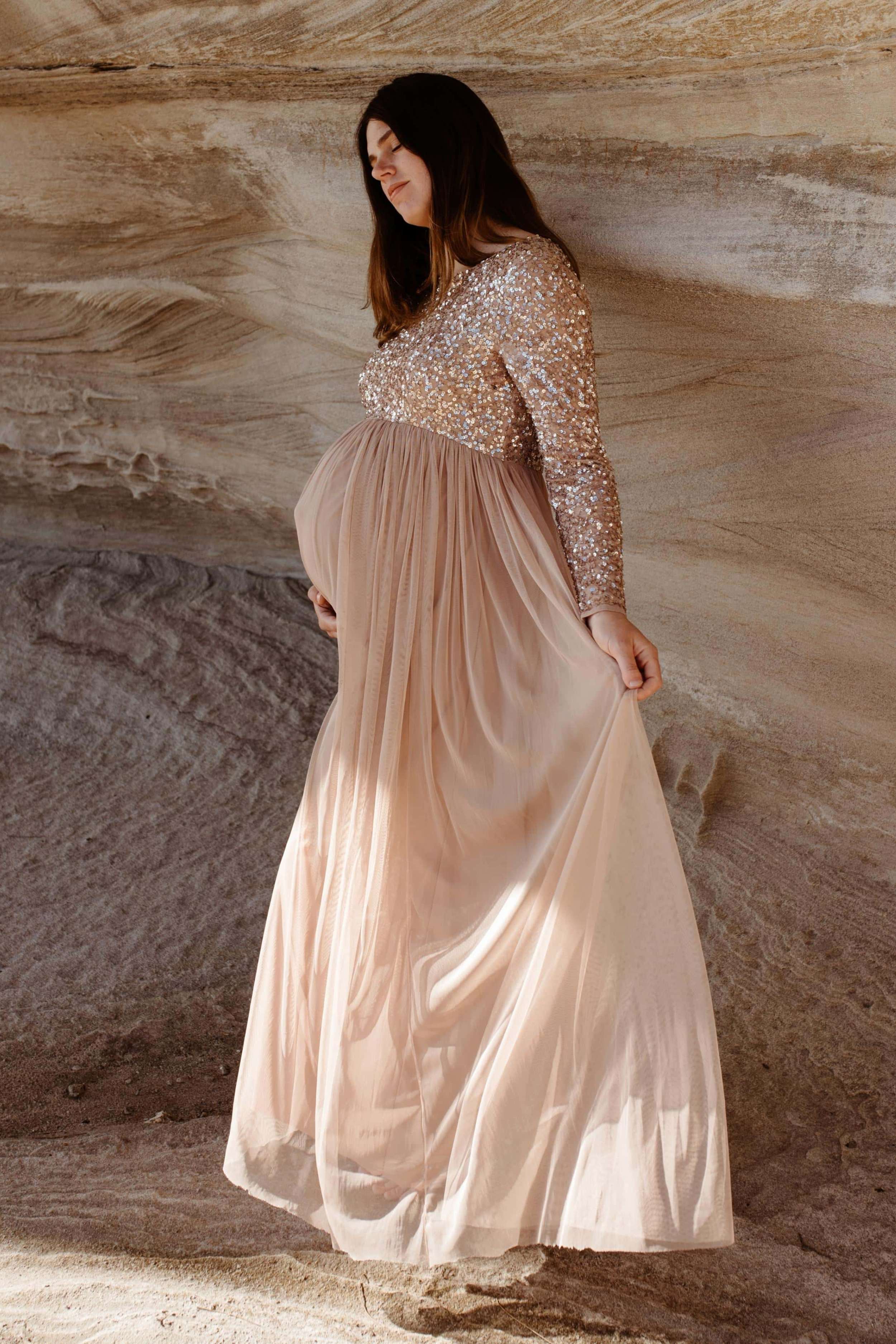 Long Sleeve Bridal Dress Maternity Long Sleeve Wedding Maternity