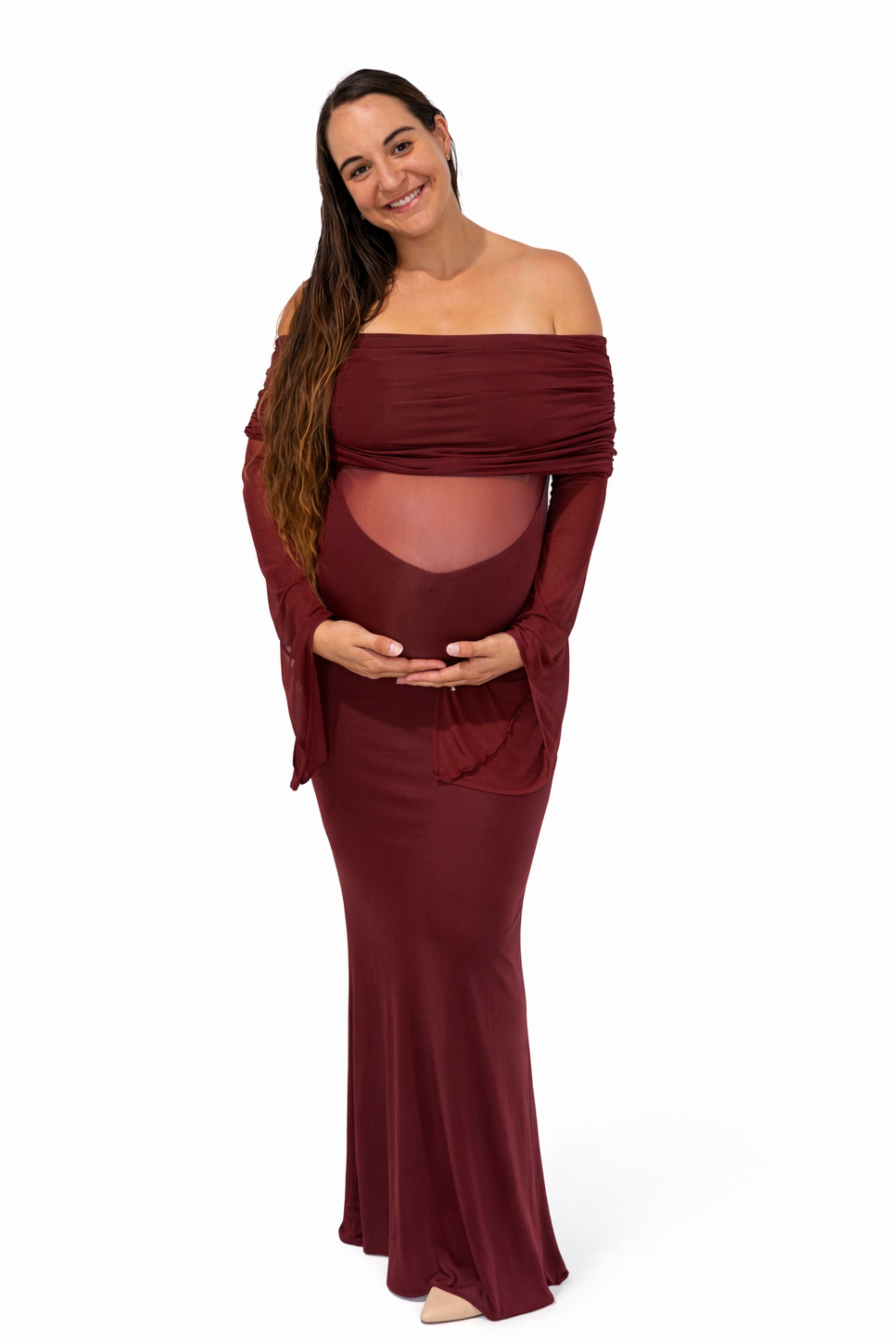 kaitlin one shoulder slinky and mesh maxi dress Meshki Kaitlin Dress Review