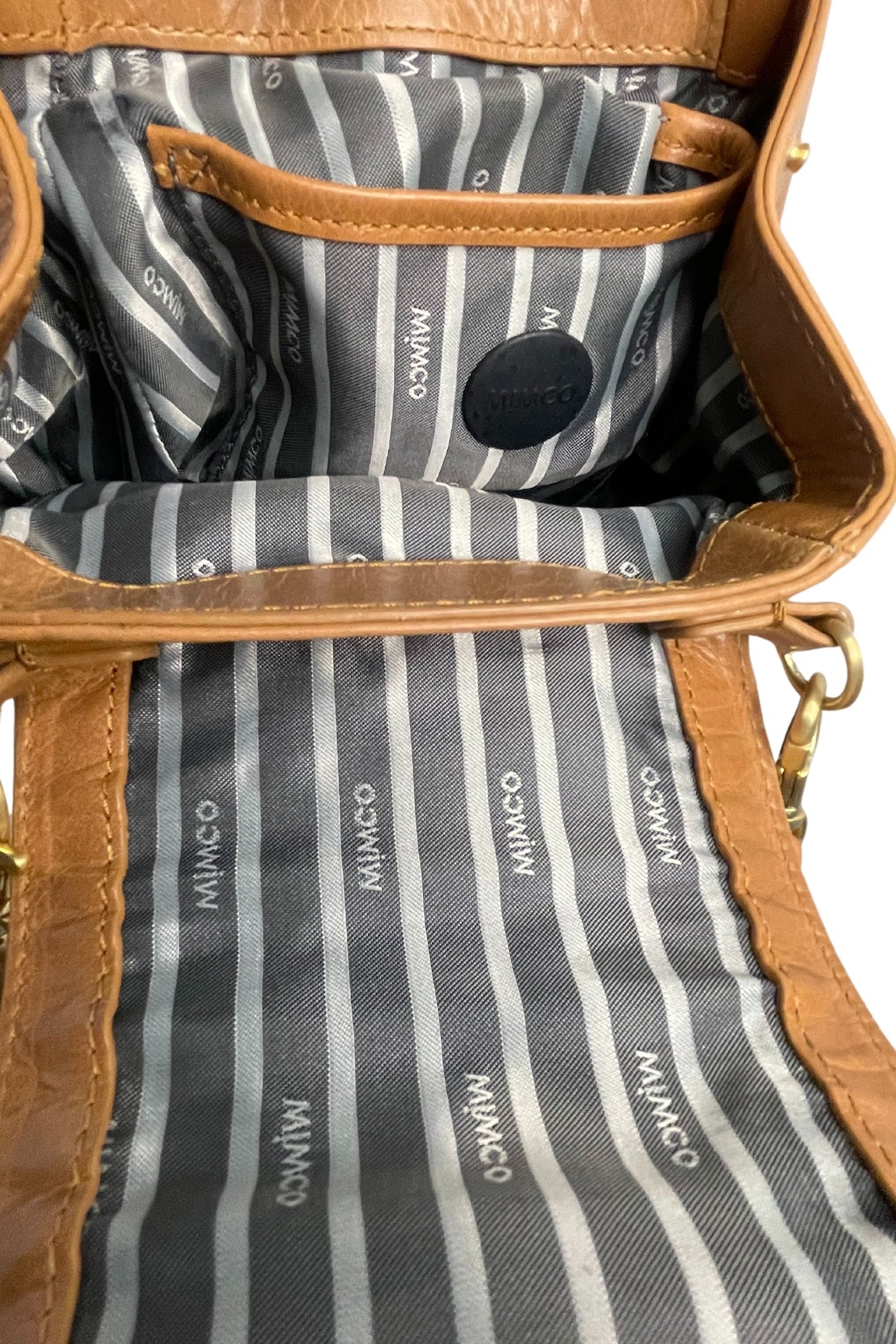 Leather Bags Mimco Saddle Bag Mimco Tan Leather Bag - Main Image