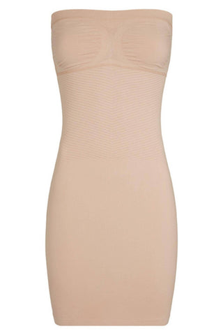 Maternity Dress Hire - Nearly Nude Strapless Maternity Slip - Nude Slip with breast support Pockets - Nude Slip for Maternity and Beyond Australia