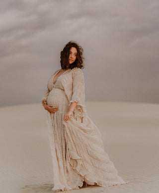 Versatile and Flowy Maternity Dress Hire - Reclamation Gowns Rental: We Are Reclamation Wonderment and Awe Gown