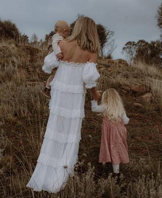 Flowy and Oversized Design Maternity Dress Hire - Rooh Collective Esha II Maxi Dress