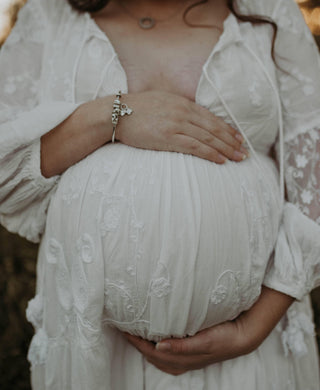 Stylish Maternity Dress Hire - Versatile and Comfortable - Sacred Bundle Tallulah Lace Maxi Dress