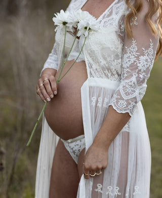 Unique Lace Maternity Dress for Hire - Spell Canyon Moon Mesh Duster