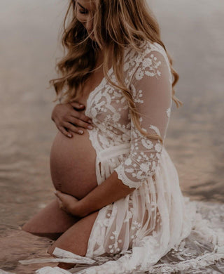 Glamorous Lace Maternity & Wedding Robe - Spell Chloe Duster - Matermity Dress Hire