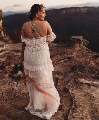 Garden or Beach Maternity Wedding Dress Hire- Spell Chloe Gown