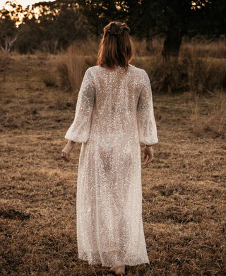 Stardust Beaded Robe - Embrace the Sparkle with Maternity Dress Hire