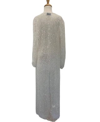 Glow and Glamour - Sheer Maternity Dress Hire - Stardust Beaded Robe