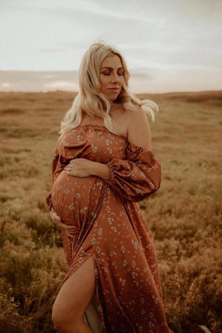 White Maternity Photoshoot Dress Hire Australia – Luxe Bumps AU