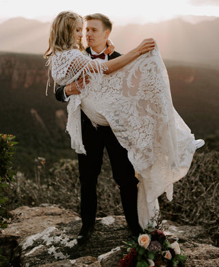 Capture Your Wedding Photos: Maternity Wedding Dress Hire - We Are Reclamation Bewitched By Boho Gown