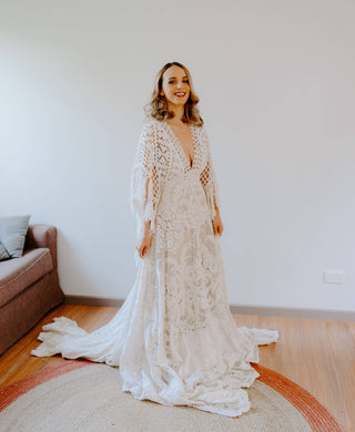 One Size Fits Most Maternity Wedding Dress Hire: We Are Reclamation Bewitched By Boho Gown