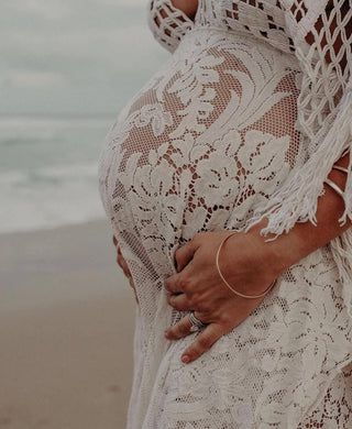 Bump-Friendly Maternity Dress Hire for Photoshoot: We Are Reclamation Bewitched By Boho Gown