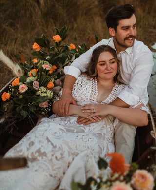 Boho Chic Engagement Gown Hire: We Are Reclamation Bewitched By Boho Gown - Maternity Wedding Dress Hire