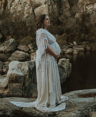 Bump-Friendly Lace Maternity Dress Hire: We Are Reclamation Bewitched By Boho Gown