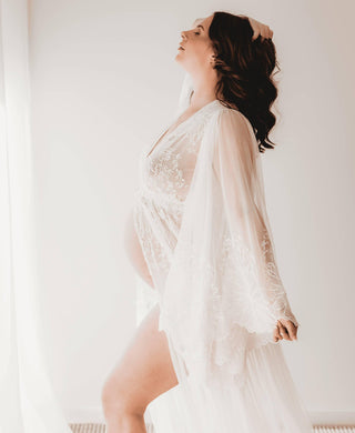 Mysterious and Alluring Maternity Dress Hire - We Are Reclamation Bloom Where You Are Gown
