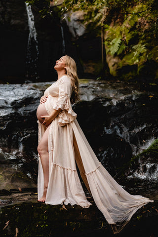 Buttoned Gown: Maternity Dress Hire - We Are Reclamation Dreams Like These Gown