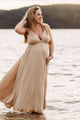 Maternity dress hire: We Are Reclamation Everyday Is Joy Slip Dress - Low V neckline and low backline Dress Australia