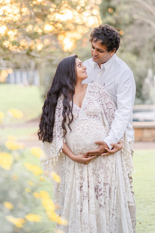 Versatile Maternity Attire for Pregnancy and Beyond Maternity Dress Hire - We Are Reclamation Magic Maker Gown - Ivory - Reclamation Gown Rental Australia