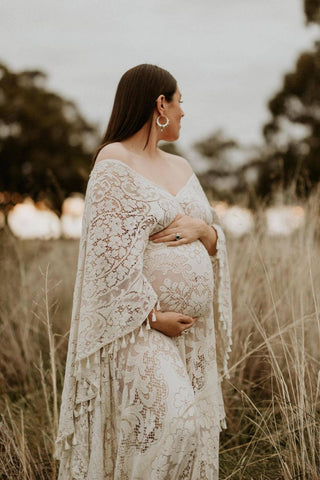 Versatile Maternity and Beyond Gown - Maternity Dress Hire - We Are Reclamation Magic Maker Gown - Ivory - Reclamation Gown Rental Australia