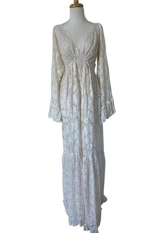 Breastfeeding-Friendly Lace Maternity Gown - Ivory Beauty - Maternity Dress Hire - We Are Reclamation Much Love Gown - Reclamation Gown Rental Australia